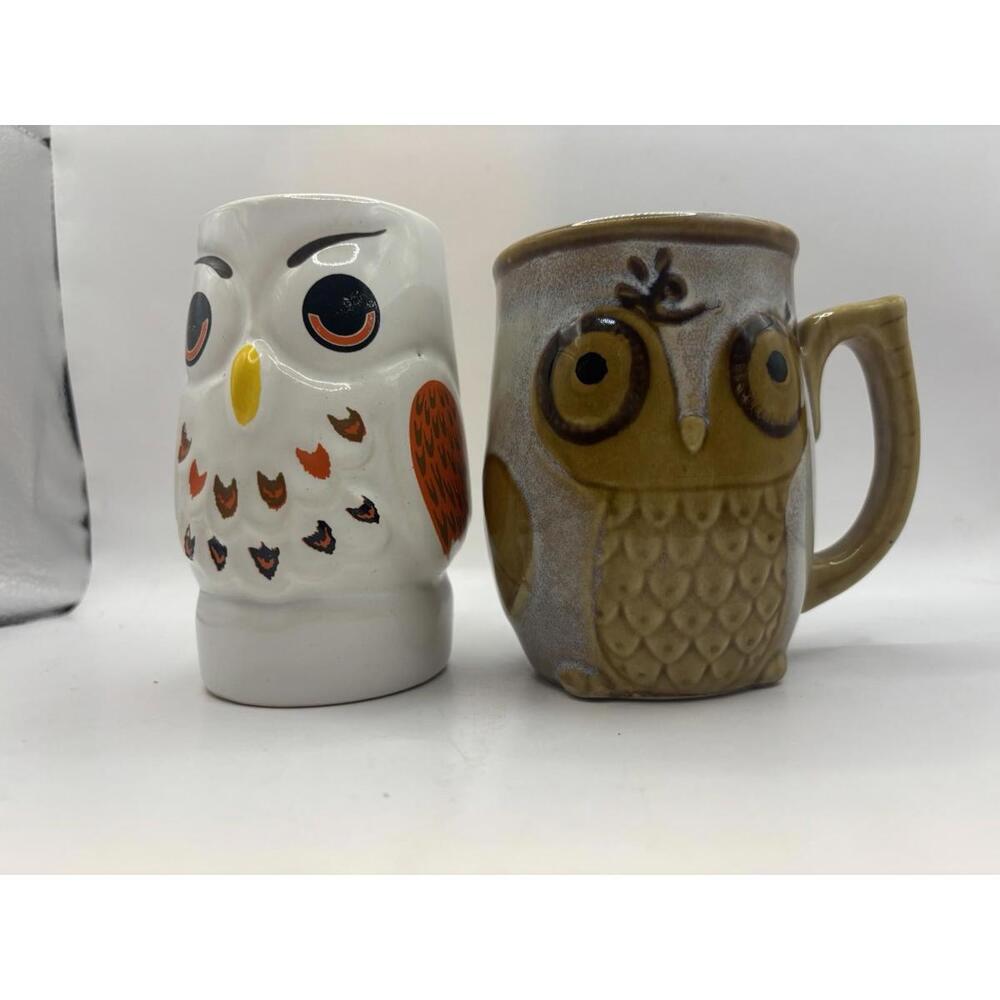 Gibson Owl Mug And Fall Owl Mug – Ceramic Coffee Cup Set